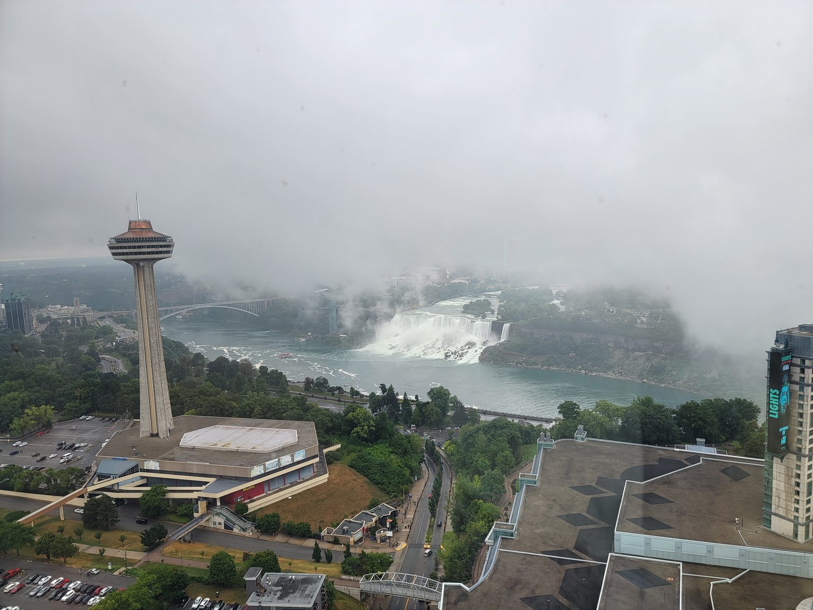 Horseshoe Falls from our hotel window