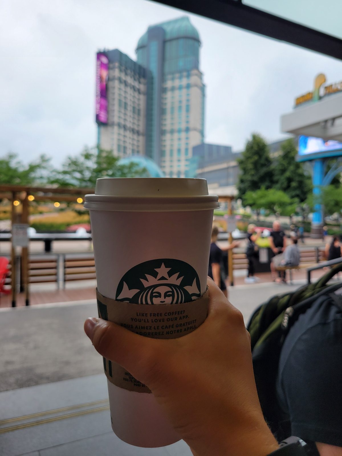 Coffee with a view of Niagara Falls