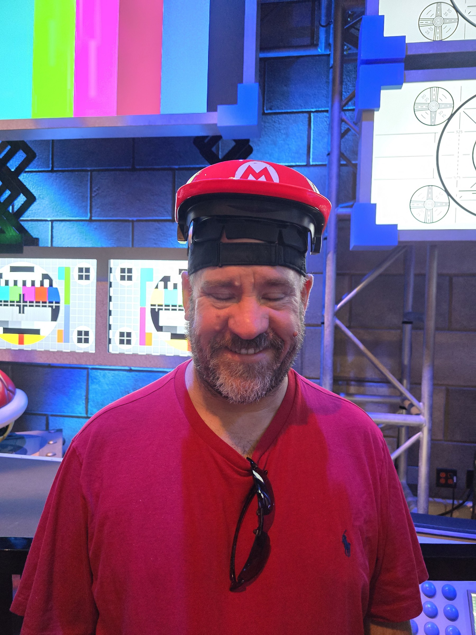 Michael in his Mario cap