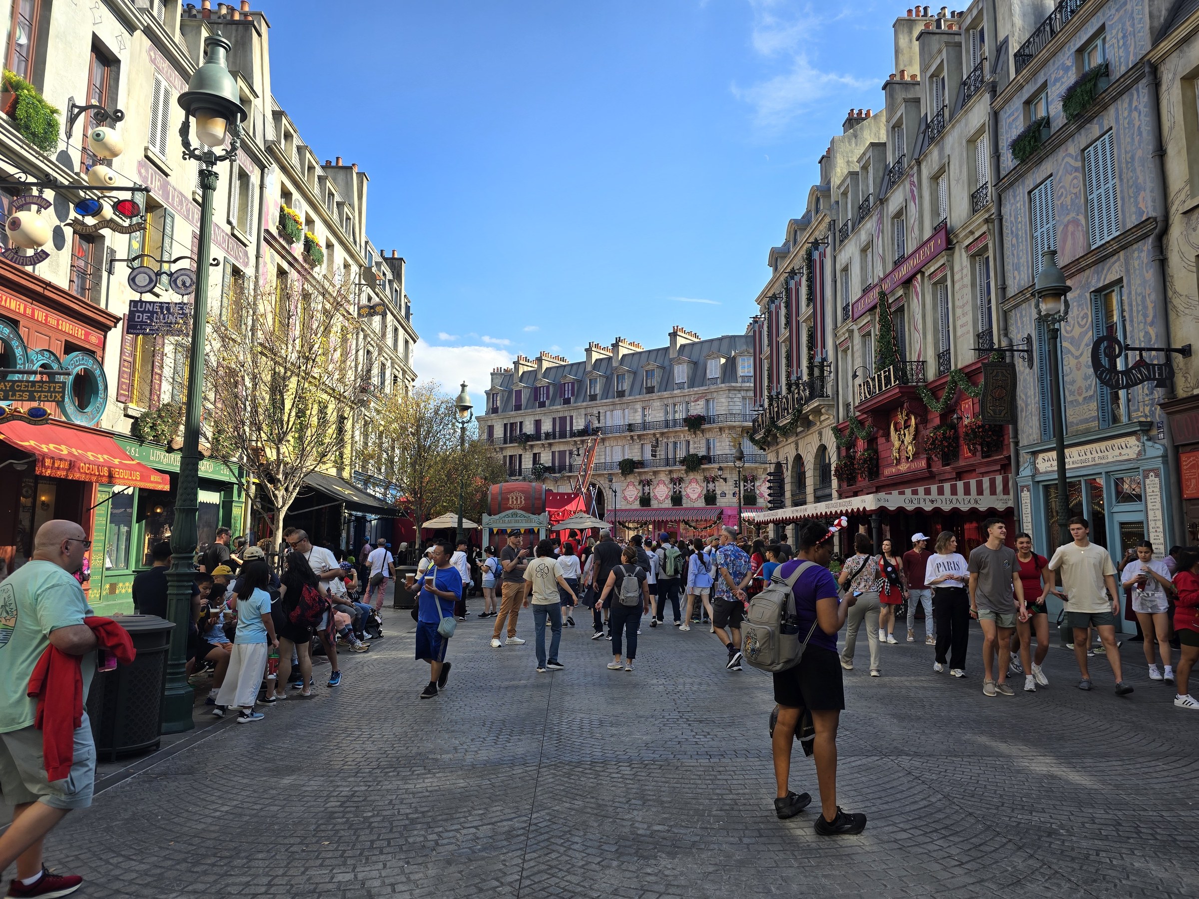 The streets of wizarding Paris