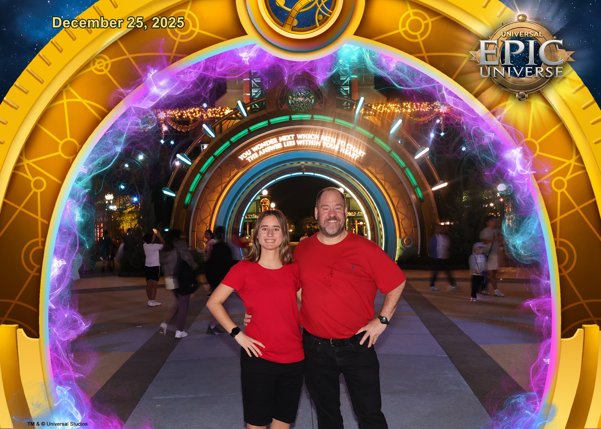Lisa and Michael at the portal that night