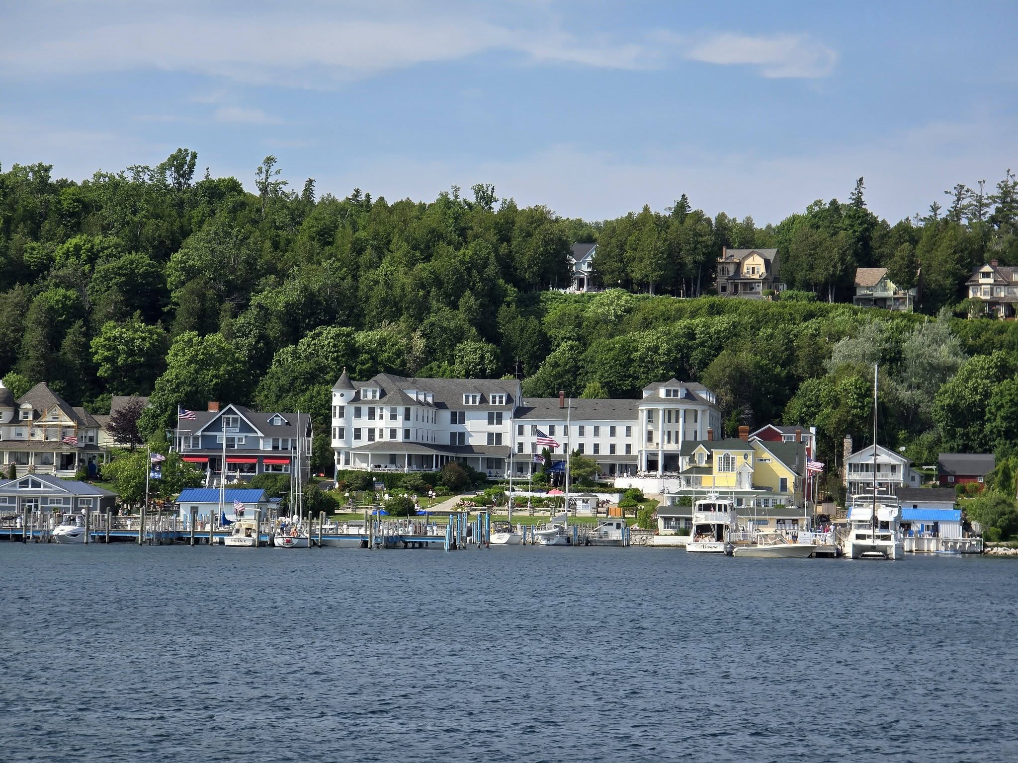 Coming in to Mackinac Island on the ferry
