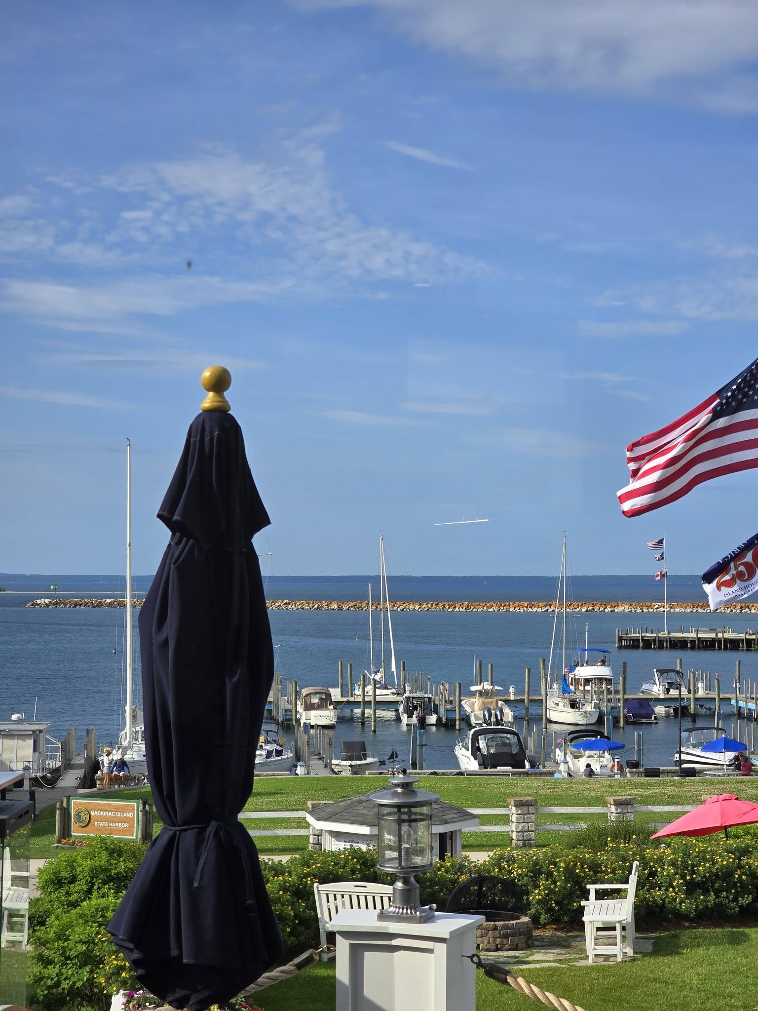 Breakfast view over the marina
