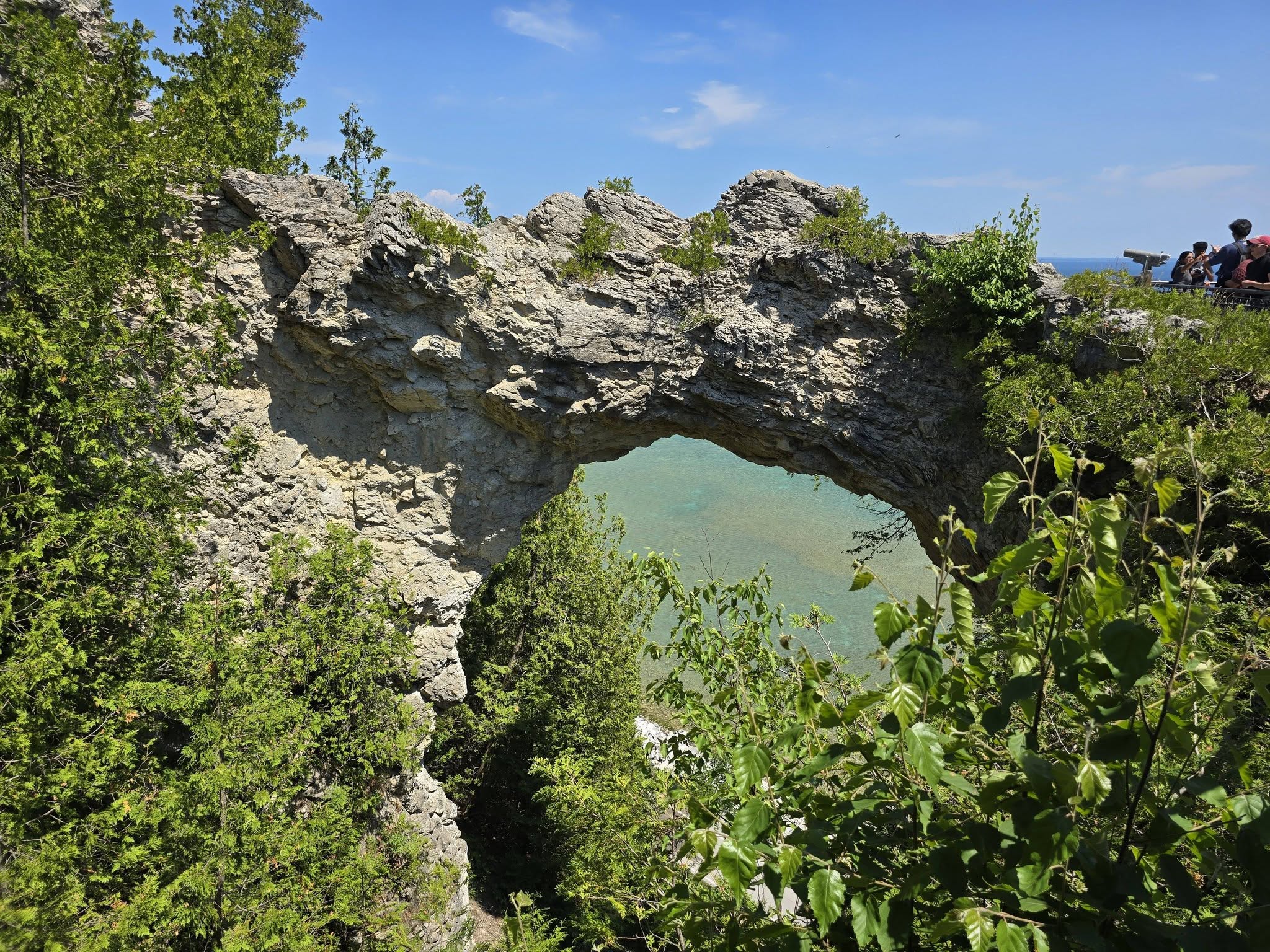 Arch Rock from above on the carriage tour