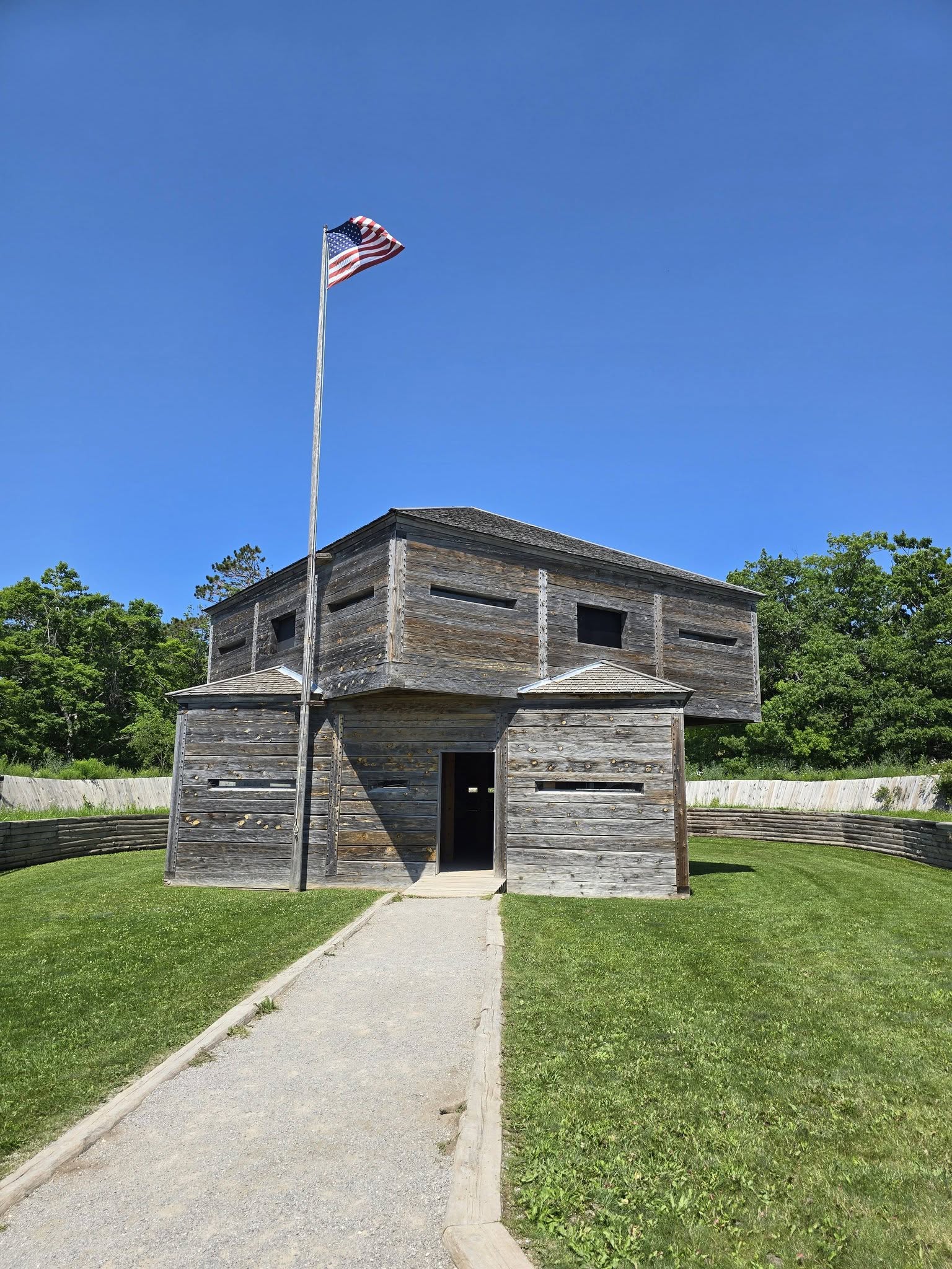 The blockhouse at Fort Holmes