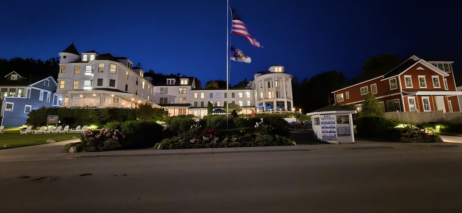 The Grand Hotel at night