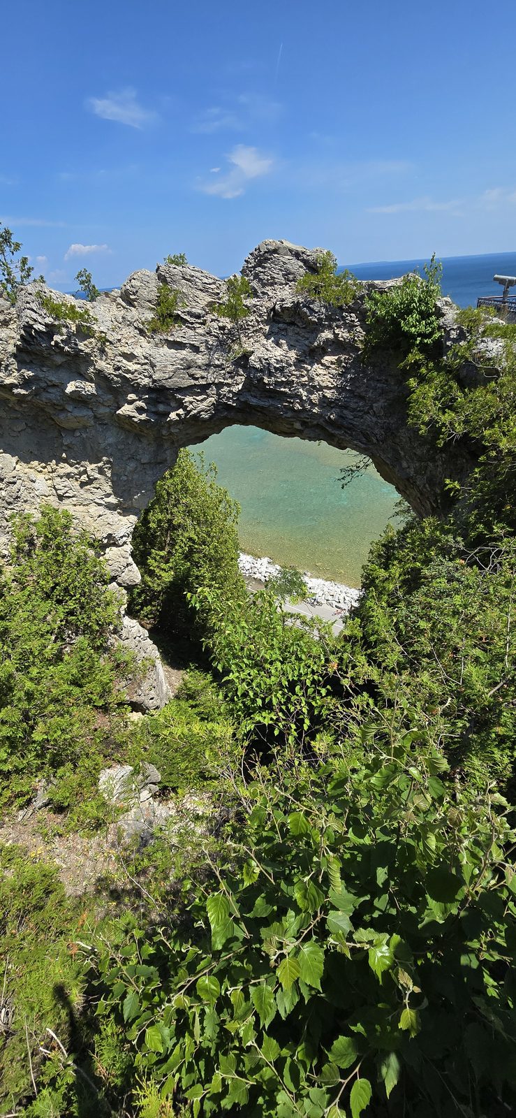 Arch Rock above the water