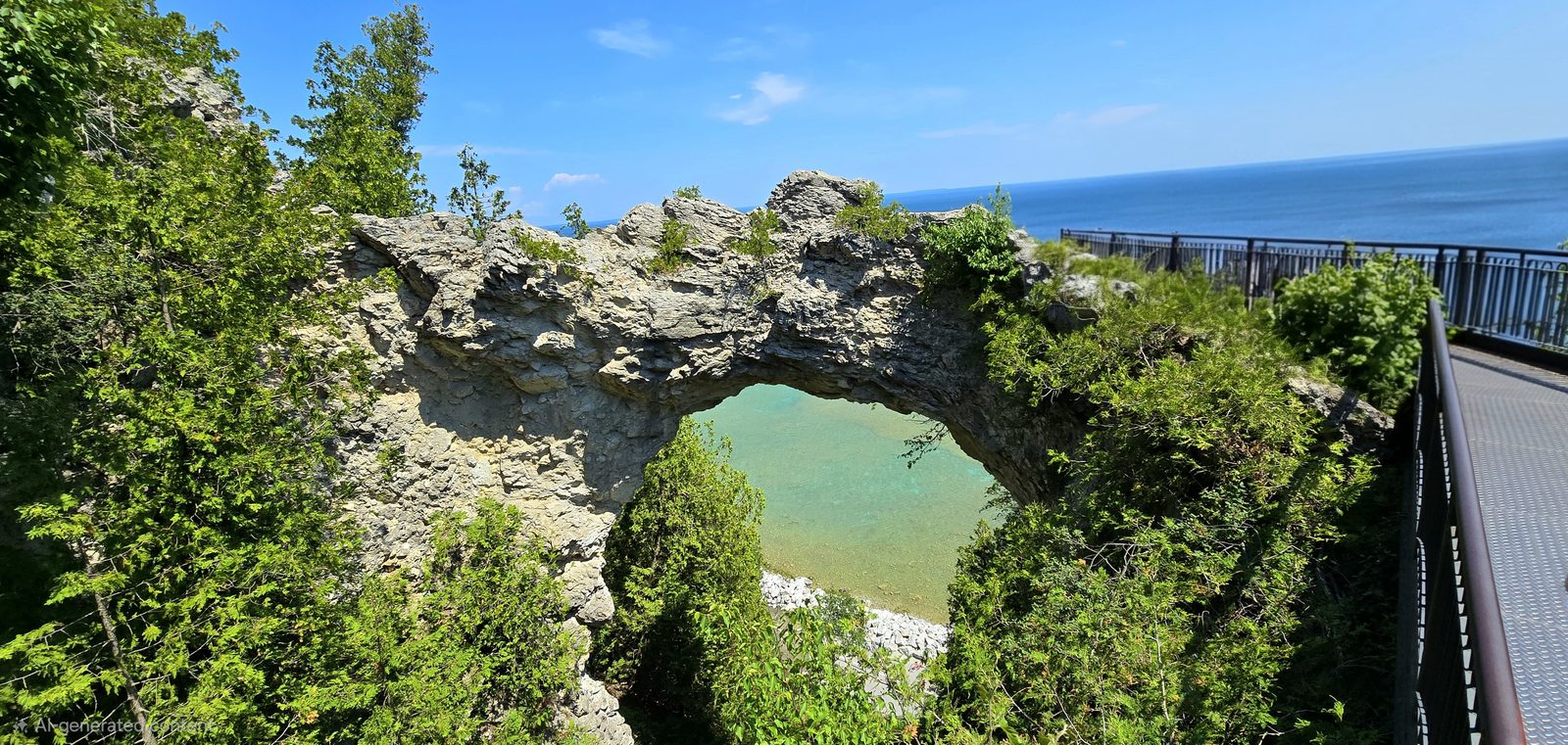 Arch Rock over the water