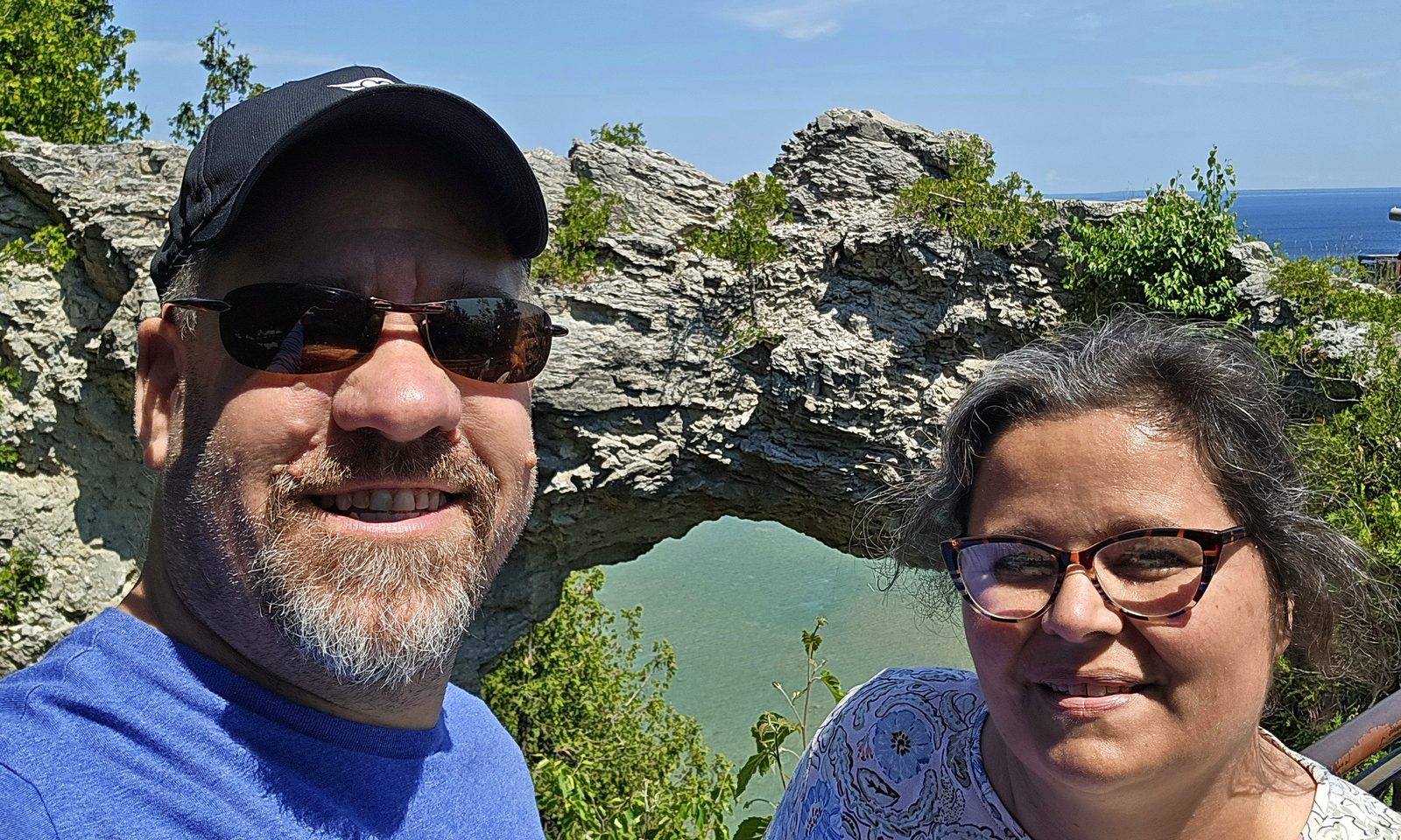 Michael and Kathy at Arch Rock