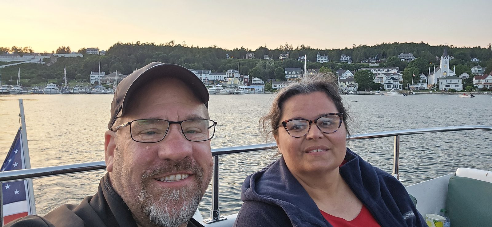 Michael and Kathy on the evening cruise