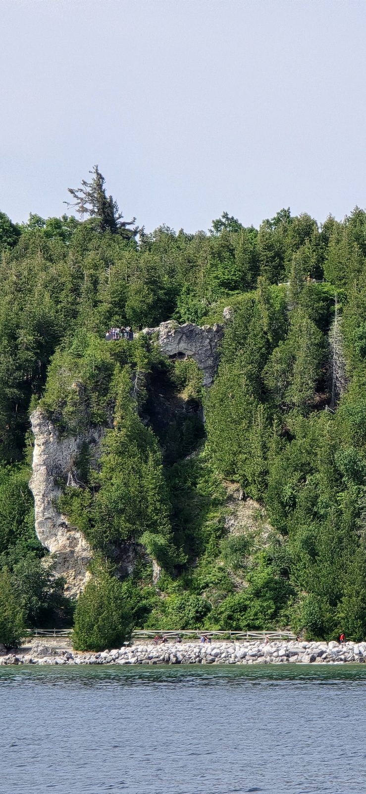 Arch Rock from the lake on our Sunday morning cruise
