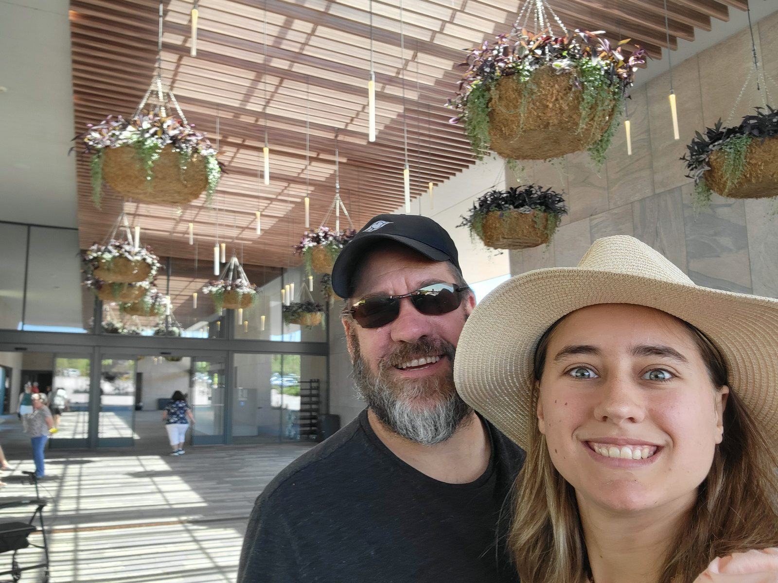 Michael and Lisa at the entrance