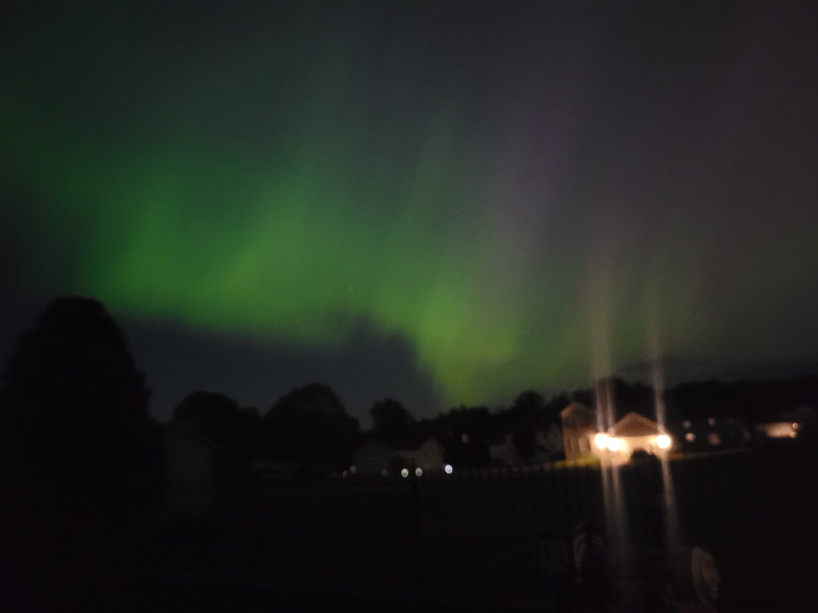 The first green band over the yard