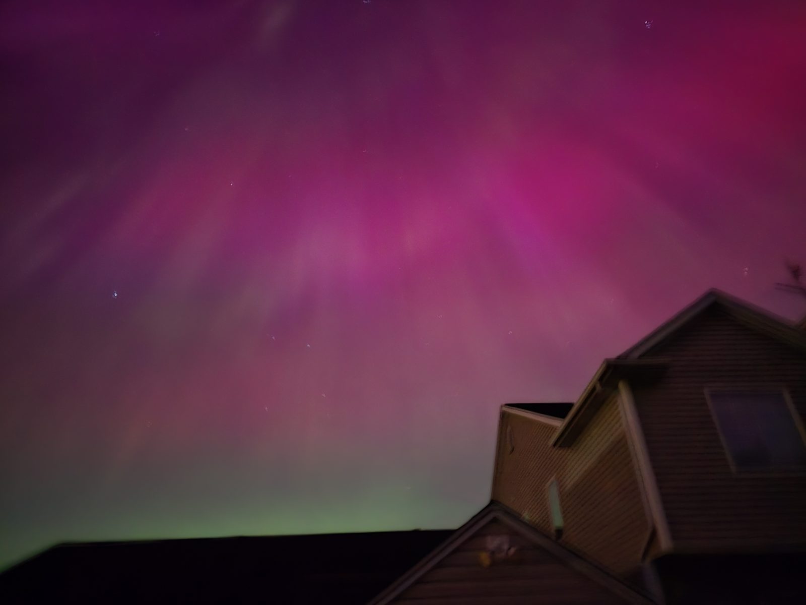 Pink and purple fill the sky