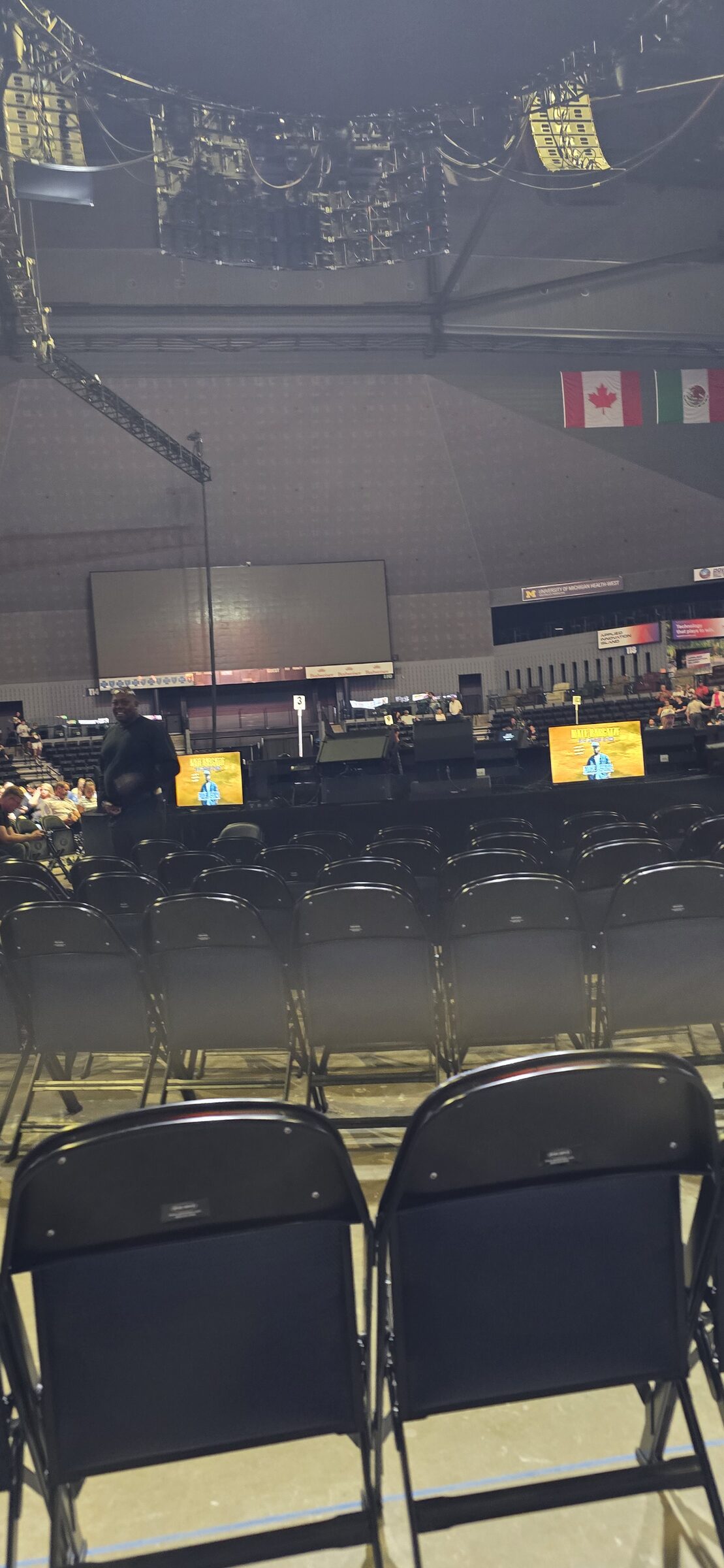 Empty seats before the show at Van Andel