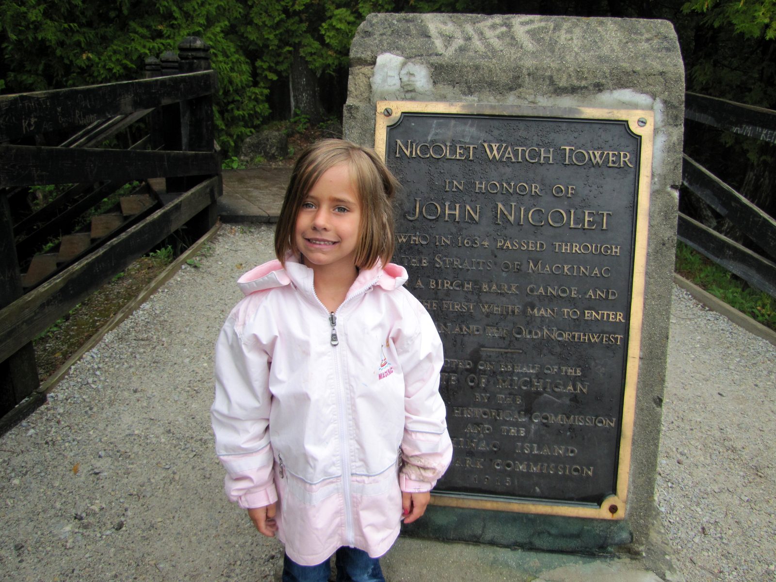 Lisa at the Nicolet Watch Tower