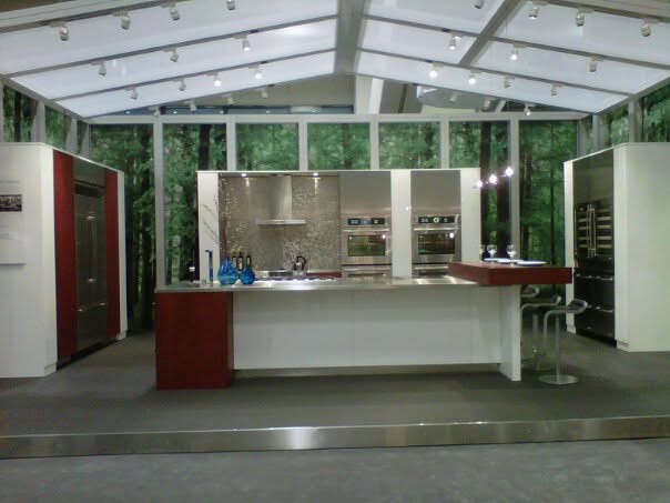 The Jenn-Air kitchen in our booth