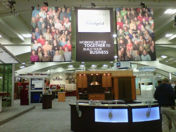 The view of our booth at the show