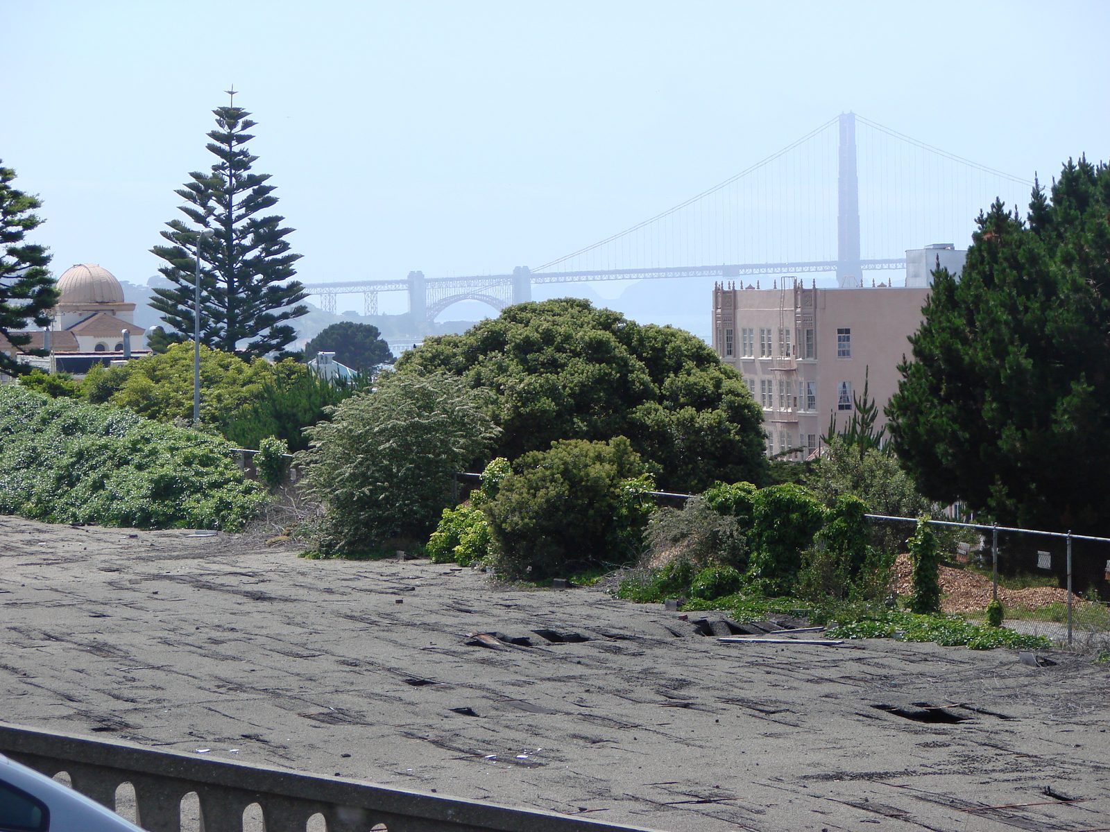The Golden Gate Bridge across the bay
