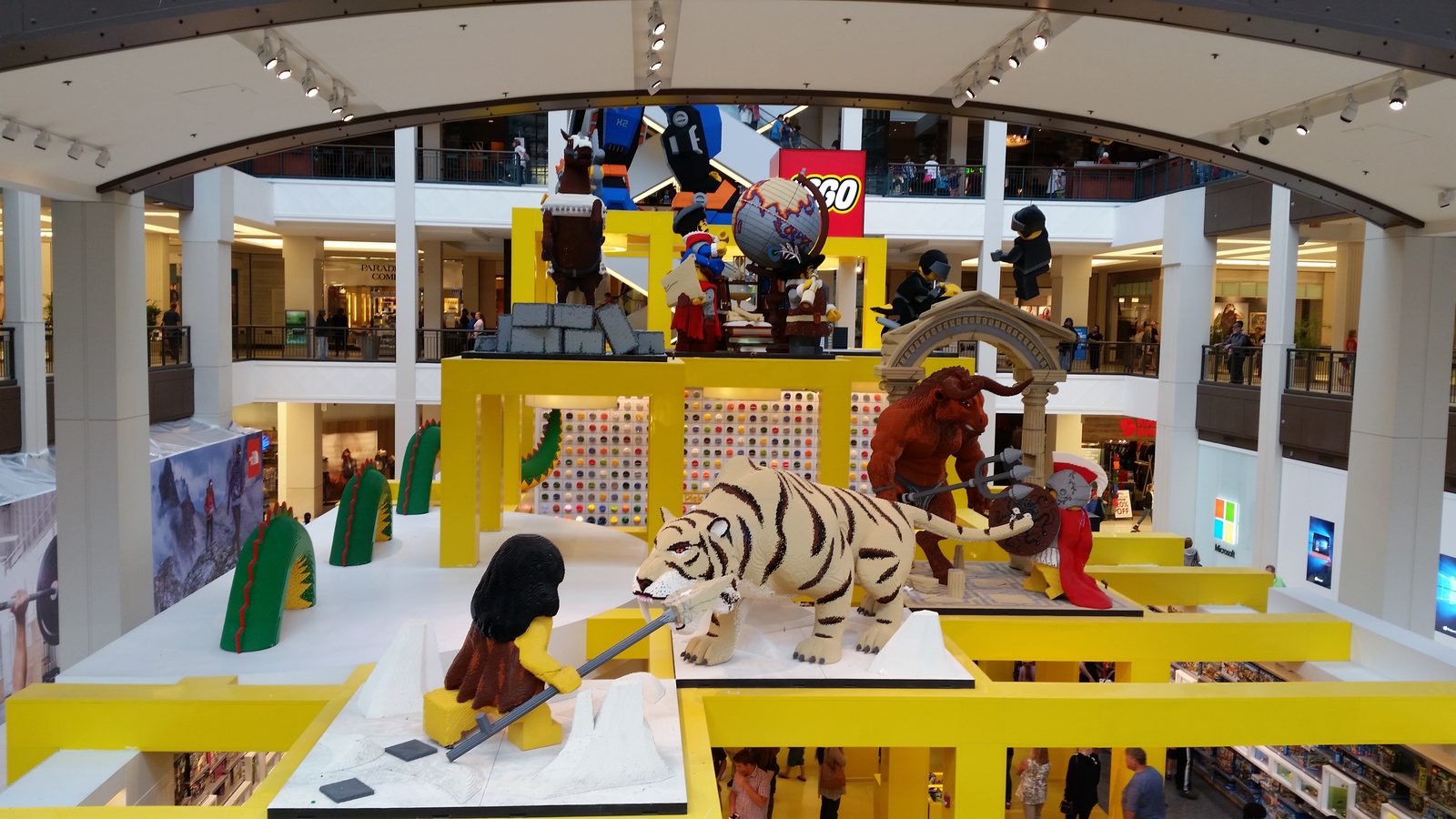 Lego animals fill the play area at Mall of America