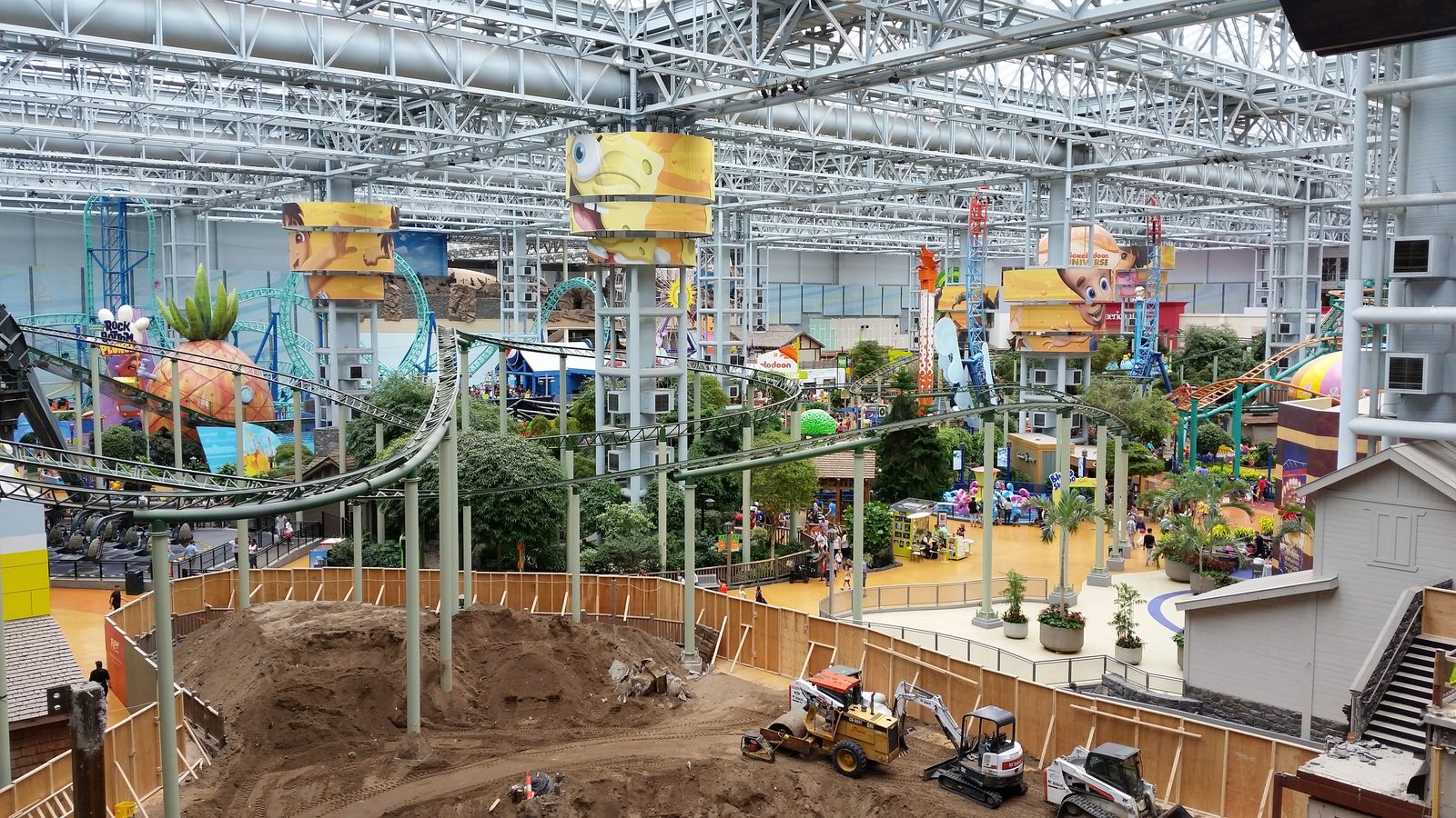 The rides inside Mall of America's amusement park
