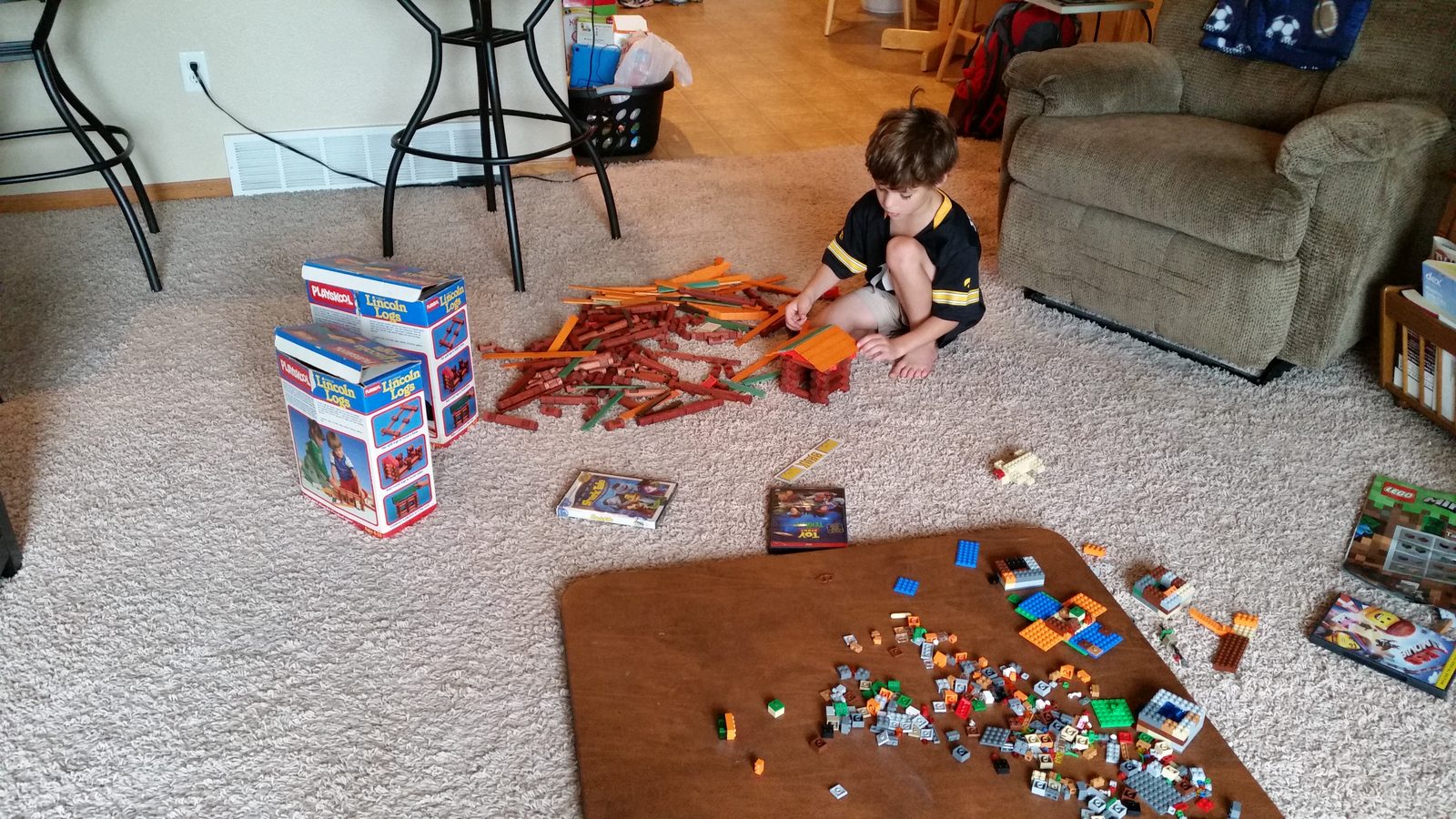 Thomas and his LEGO build-a-palooza