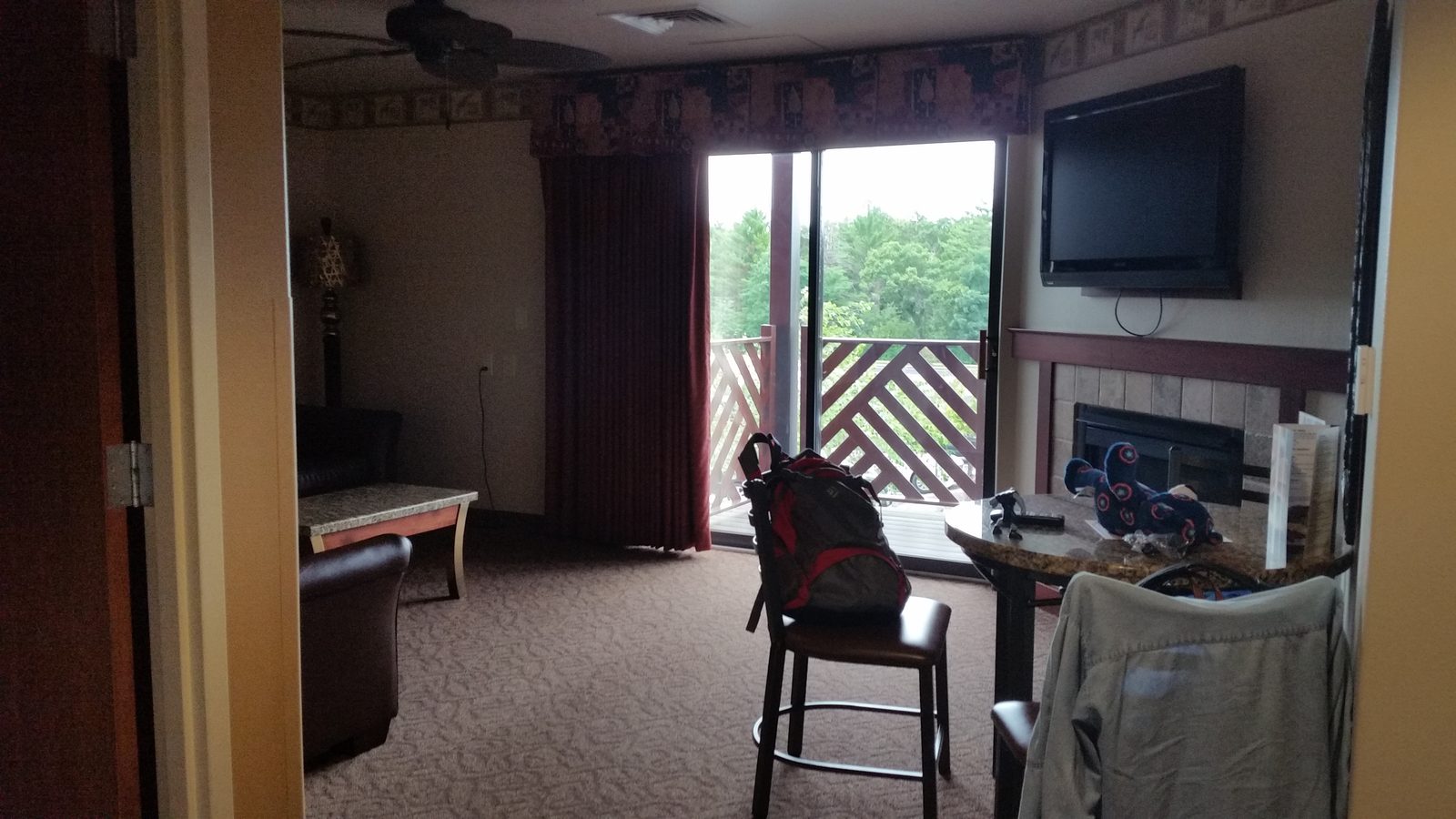 Checking into the Kalahari suite
