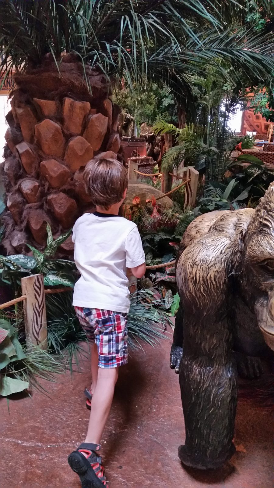 Wandering the safari lobby at Kalahari