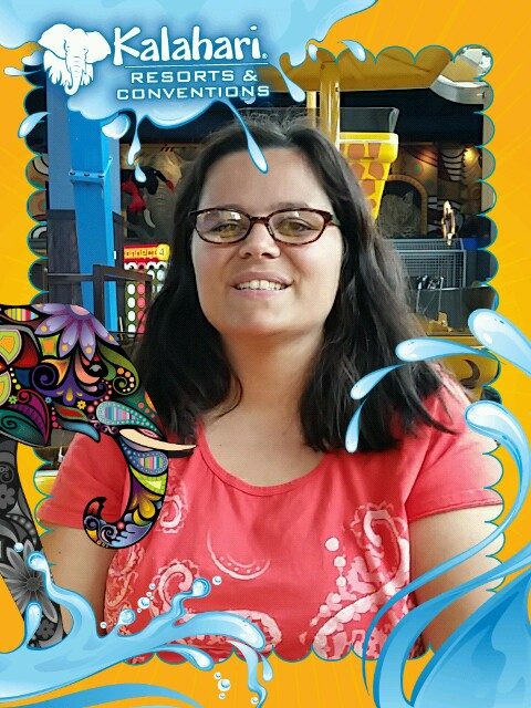 Thomas took this of Kathy on the ferris wheel