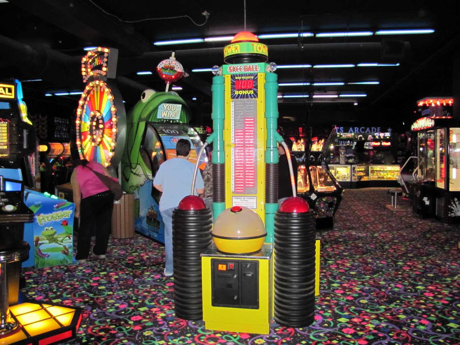 The arcade at Great Wolf Lodge