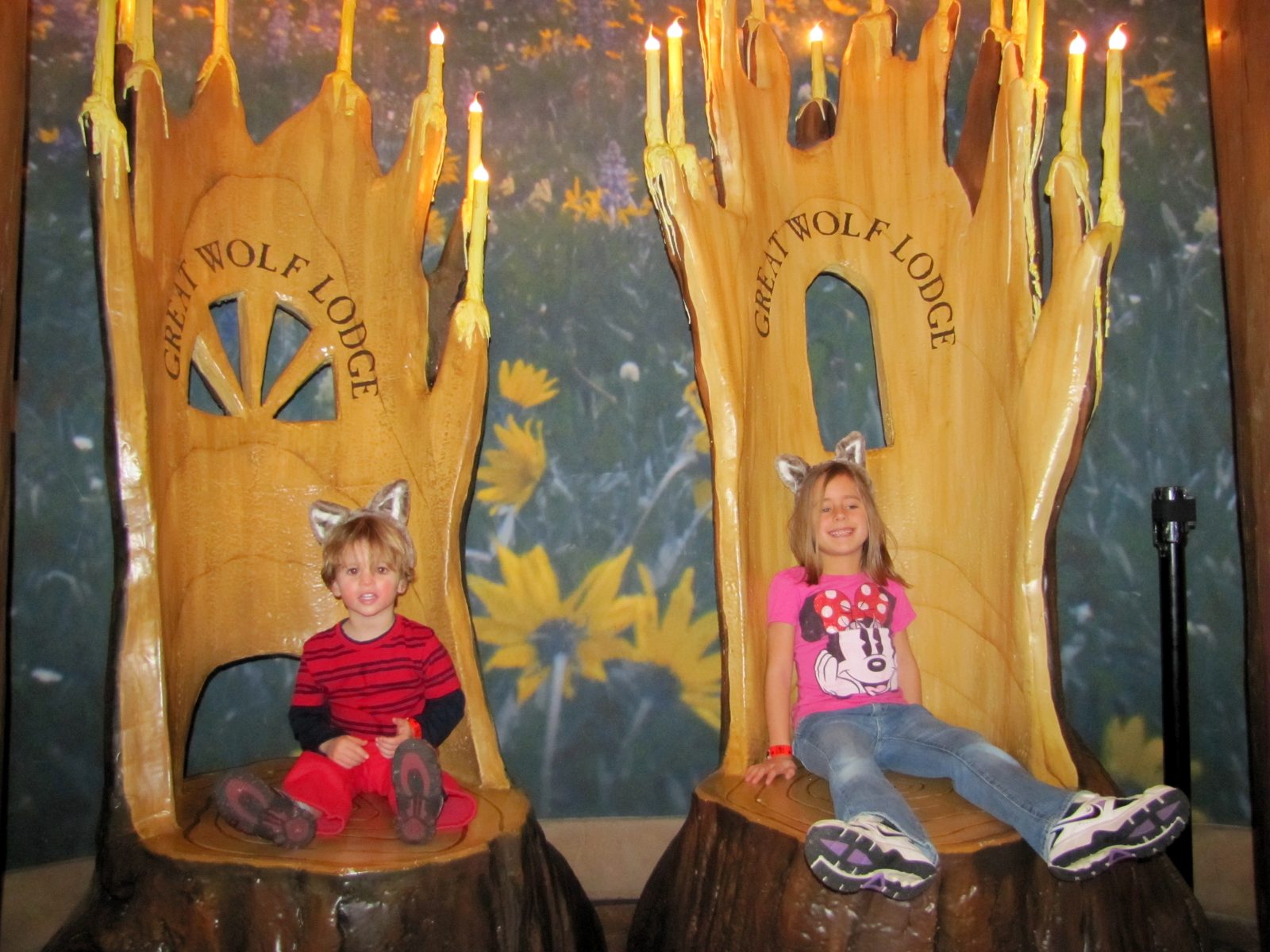 The kids on the wolf tree thrones