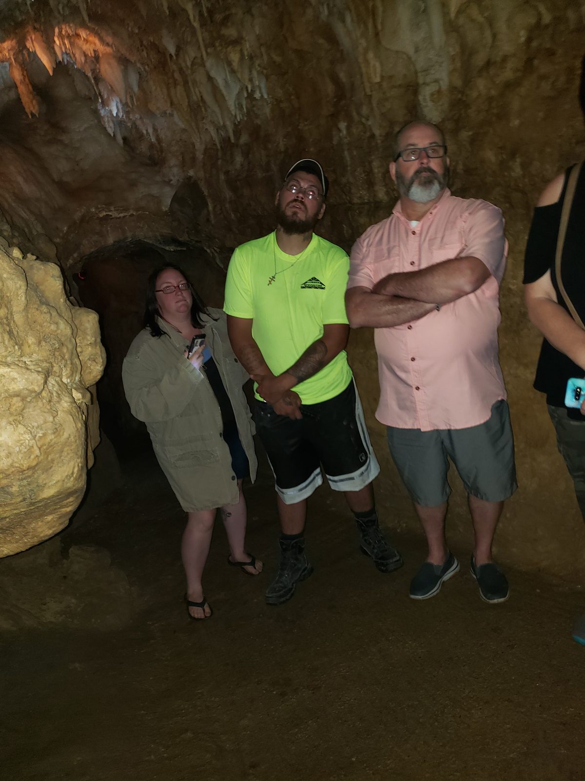 Deep in the cave with our tour group