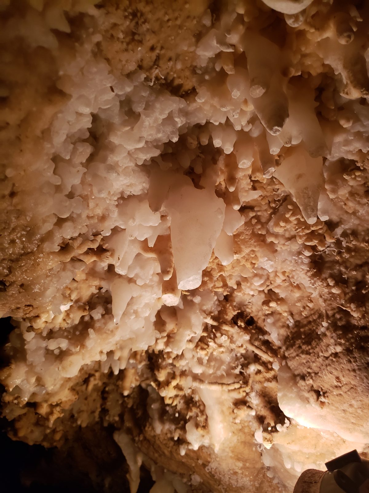 Cave formations up close