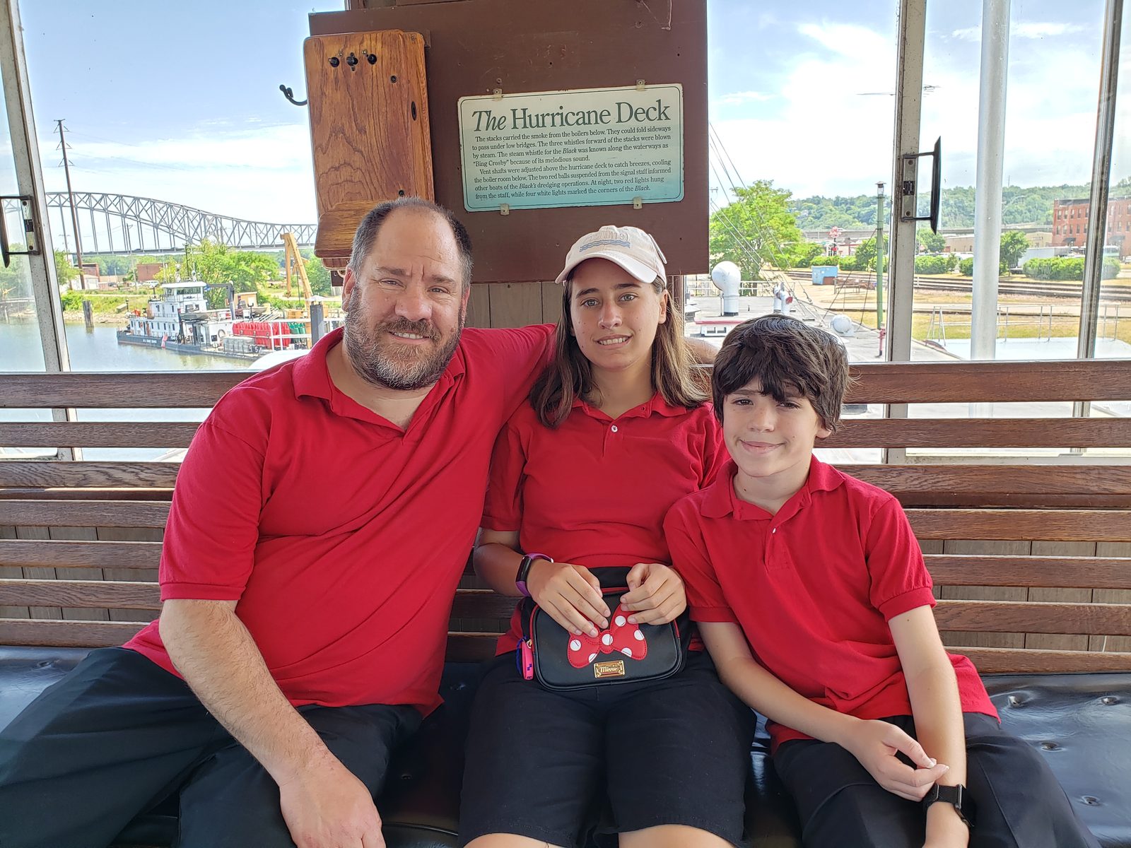 Lisa, Thomas and me on the Hurricane Deck