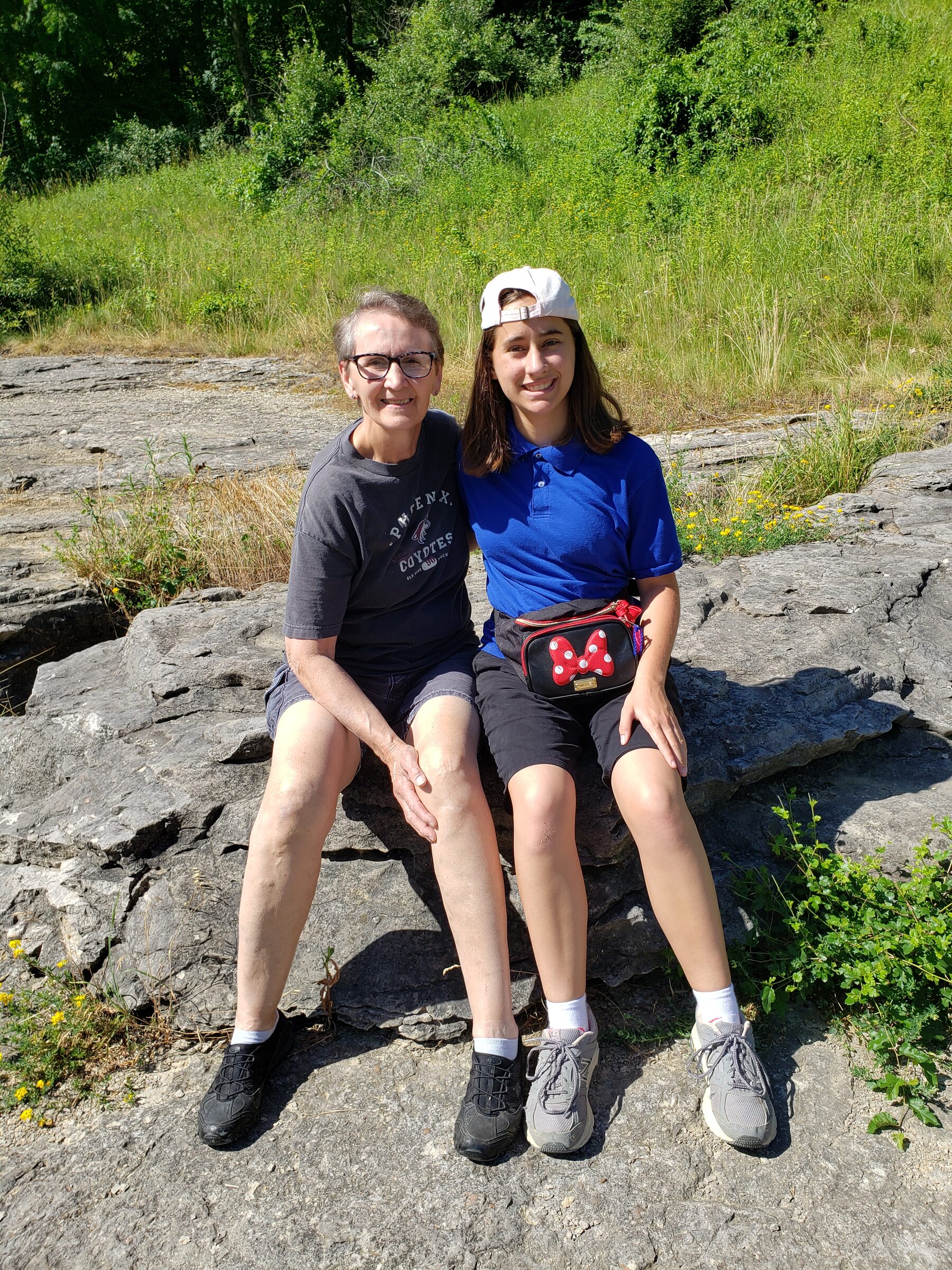 Grandma and Lisa take in the gorge