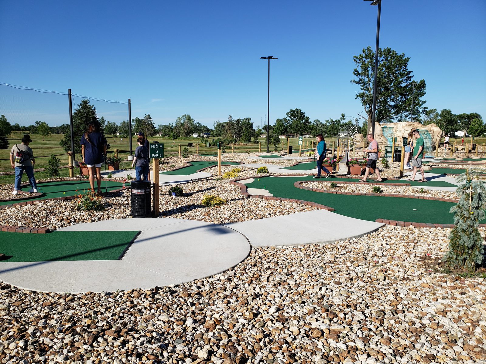 A round of mini golf at Mini Pines