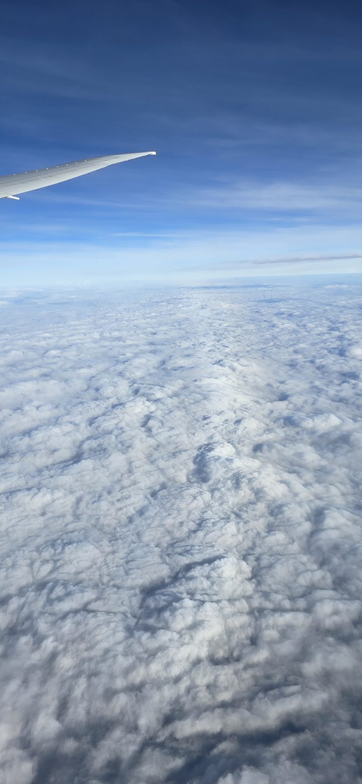 Somewhere over the Pacific