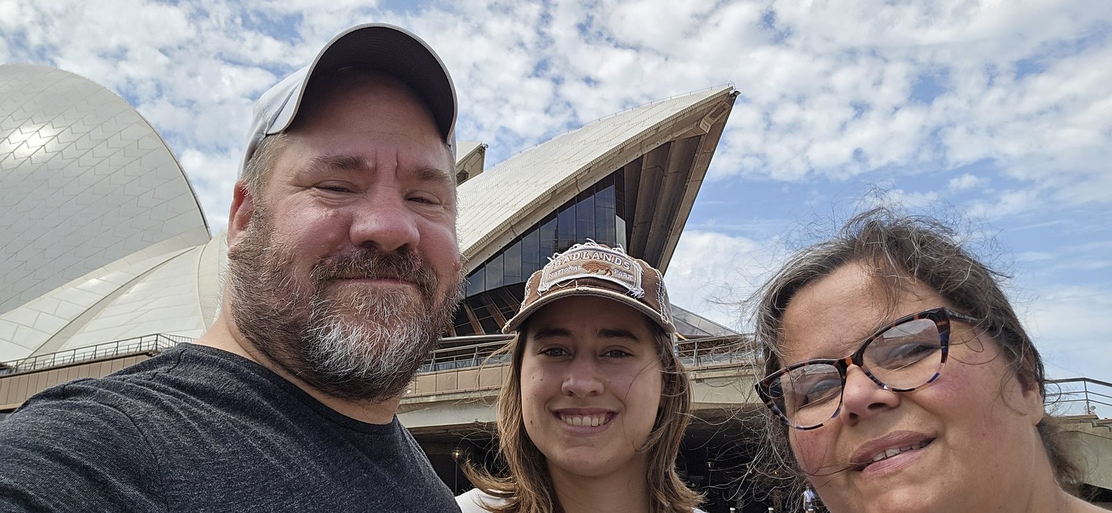 All three of us at the Opera House