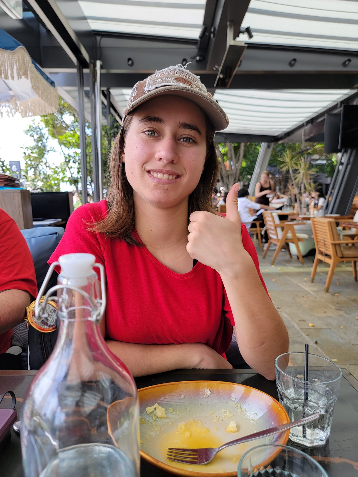 Lisa after Sunday lunch in Sydney