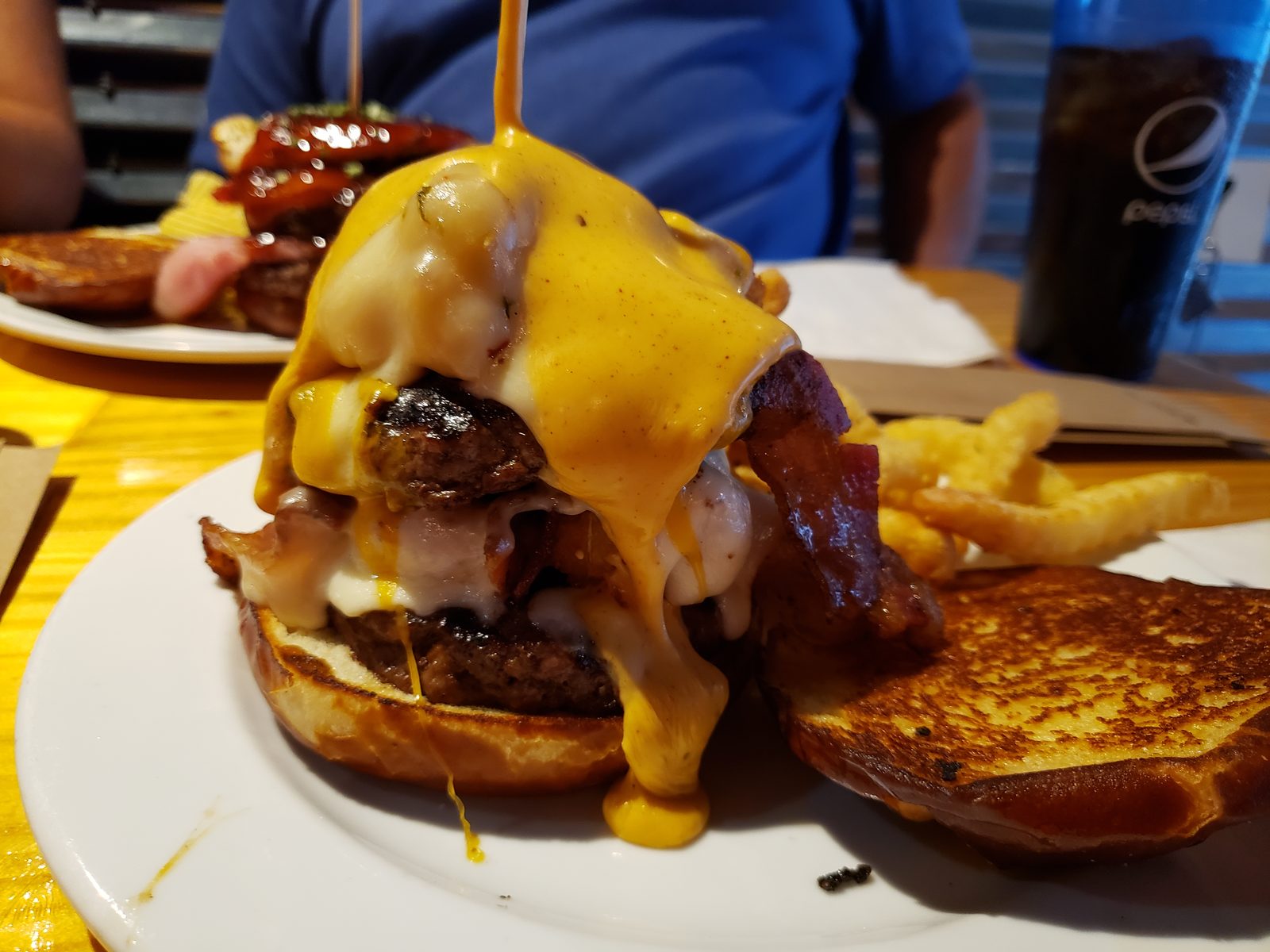 One of the specialty burgers