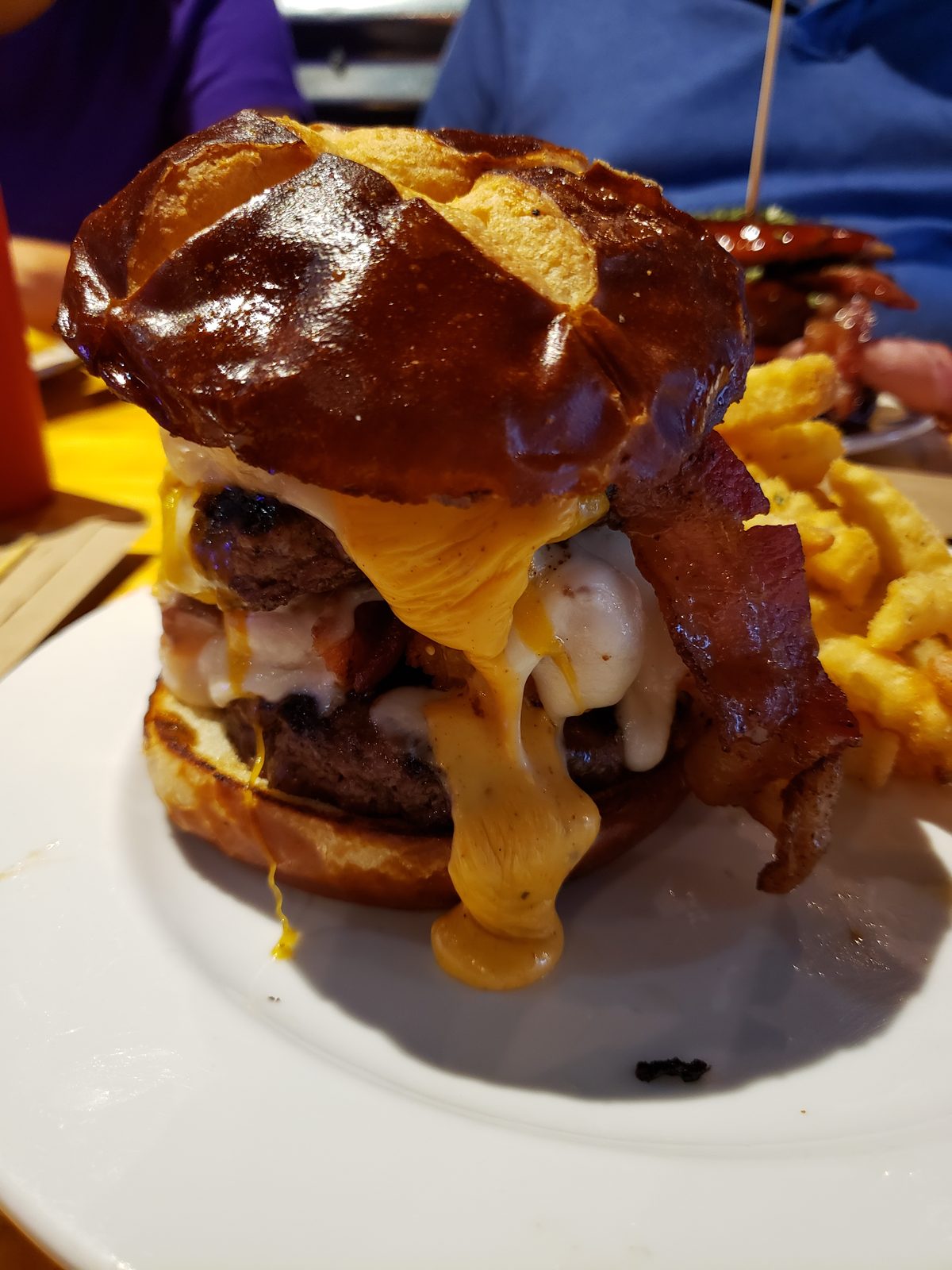 Kathy's Holycheese burger at Foodie Garage Eatery