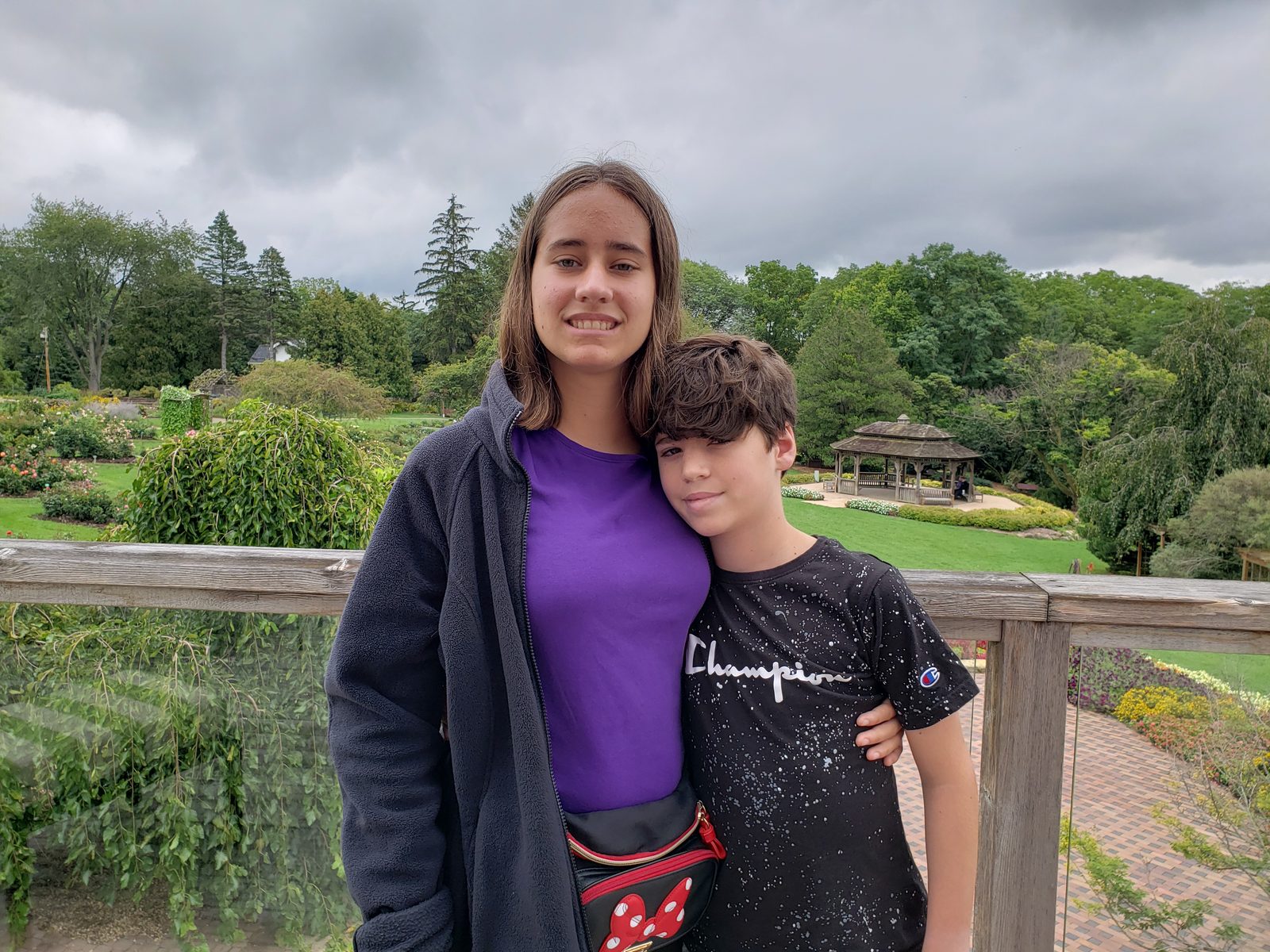 Lisa and Thomas at the botanical garden