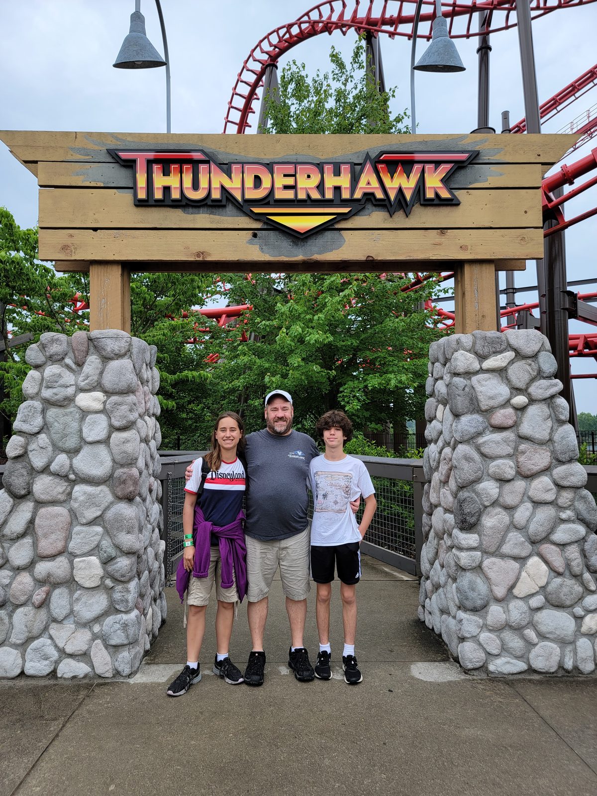 Lisa, Michael and Thomas at the Thunderhawk