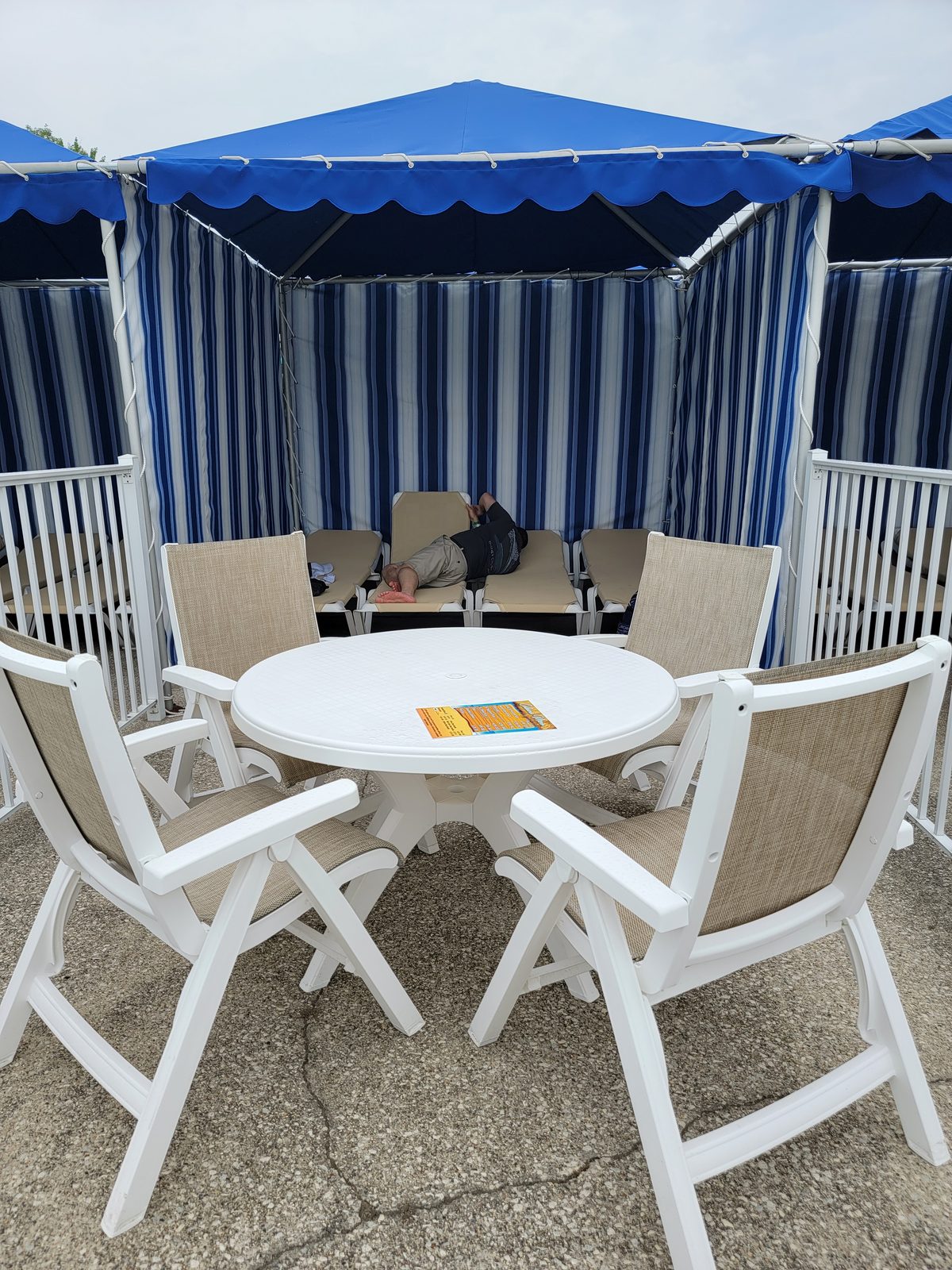 Our cabana at Michigan's Adventure