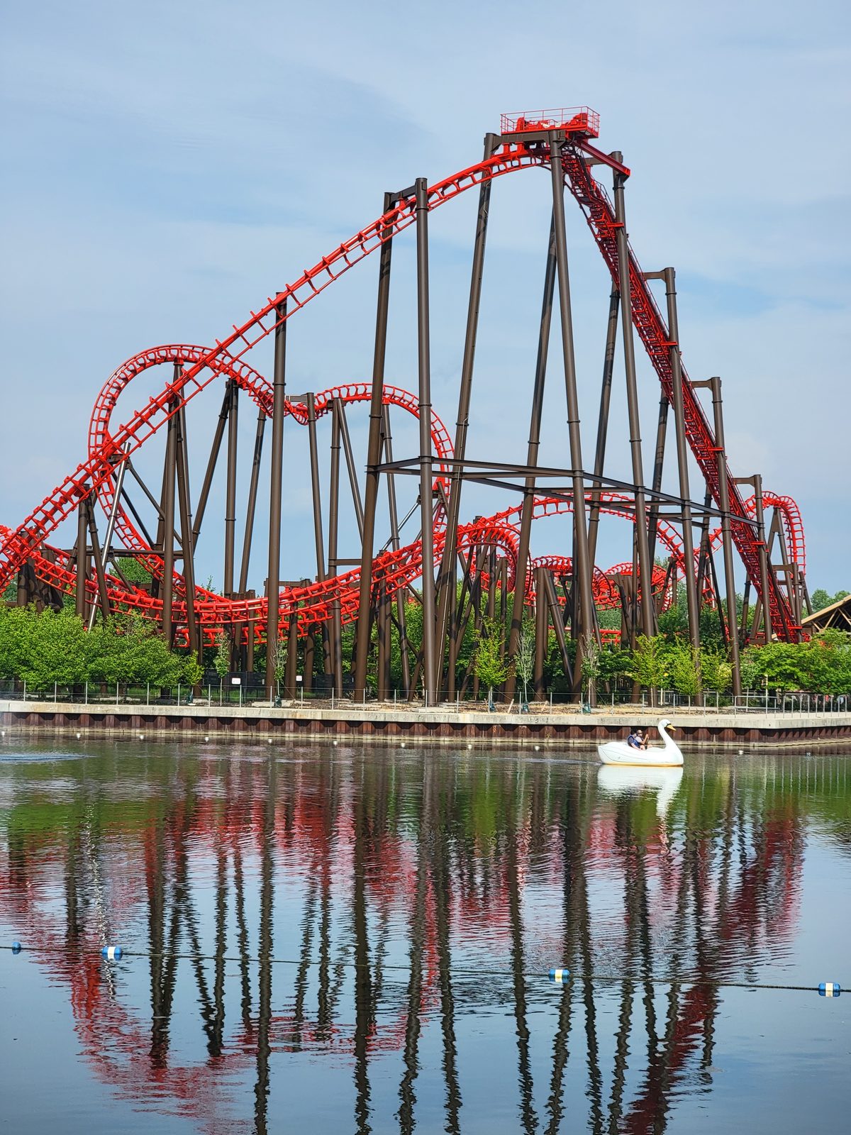 Thunderhawk reflected in the lake