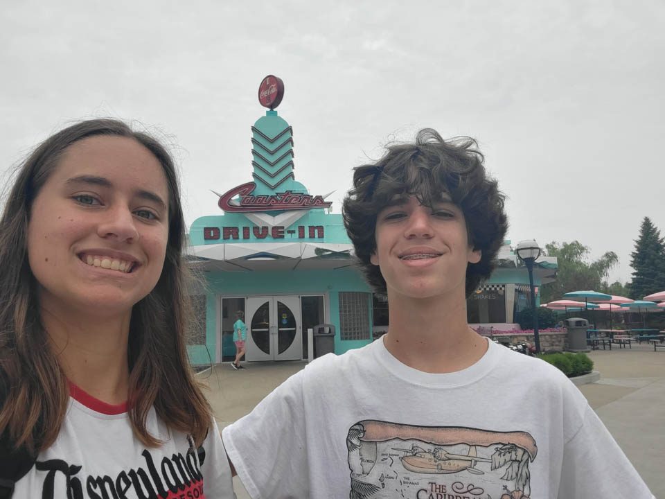 Lisa and Thomas, selfie by the Drive-In