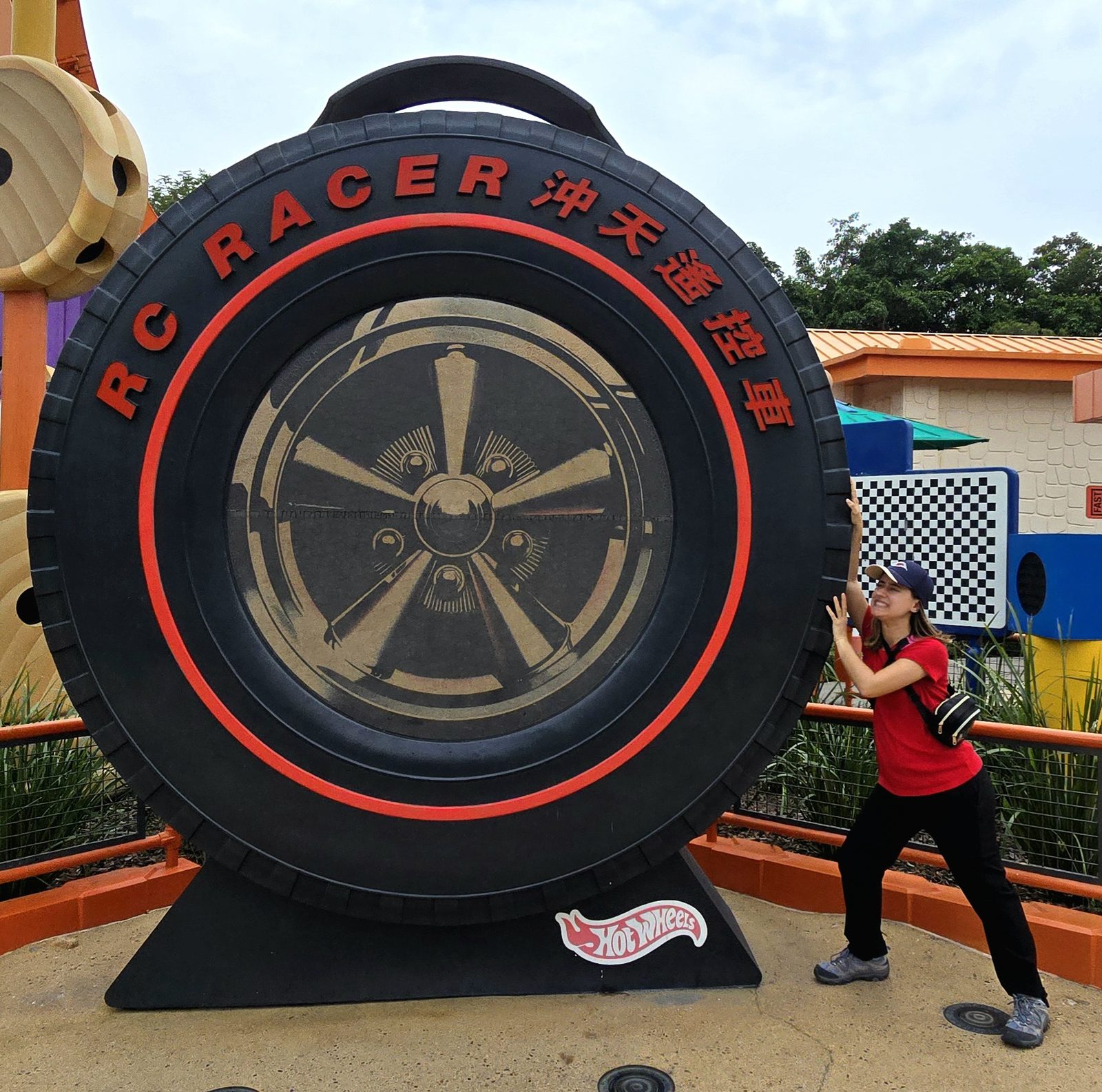 Lisa on the RC Racer