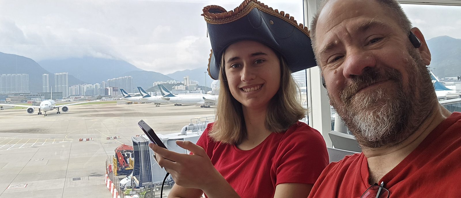 Waiting at the gate for Singapore
