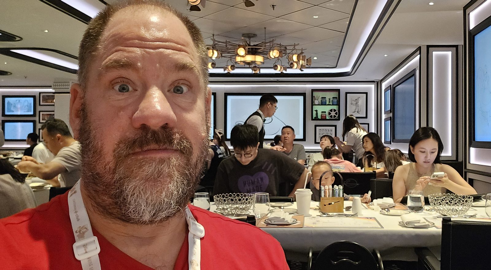 My dramatic face at dinner in Animator's Palate
