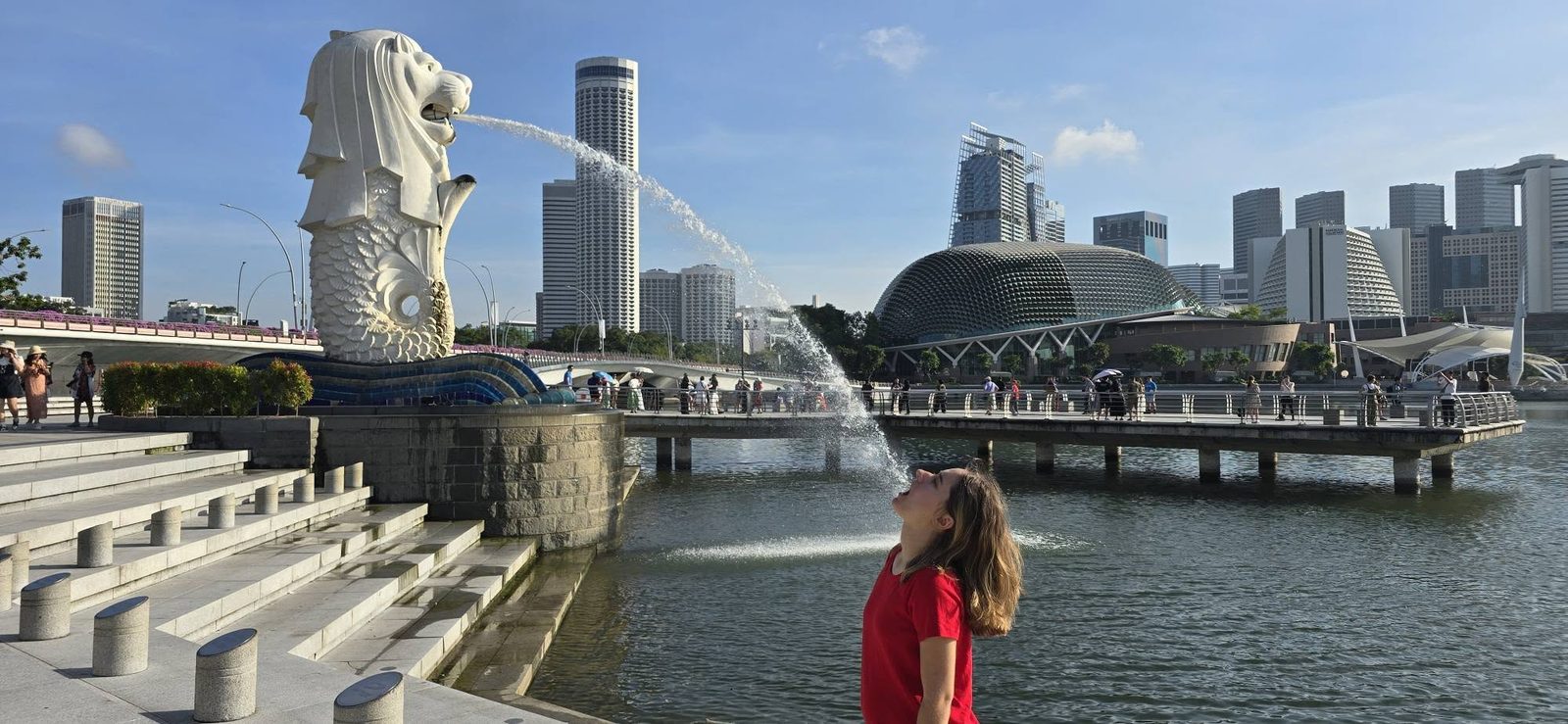 Lisa and the Merlion, Marina Bay
